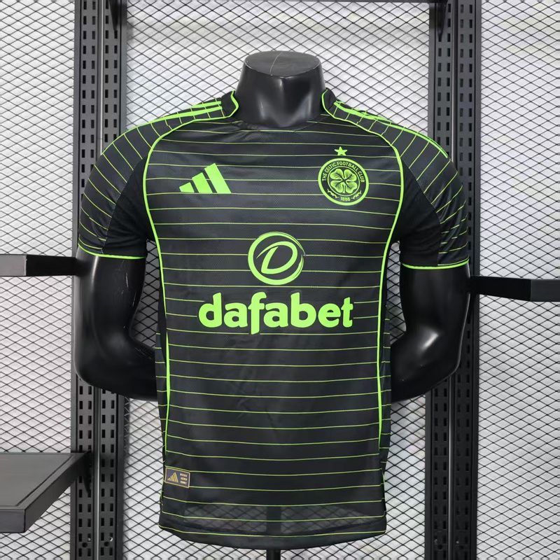 AAA Quality Celtic 25/26 Away Black/Green Jersey(Player)